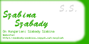 szabina szabady business card